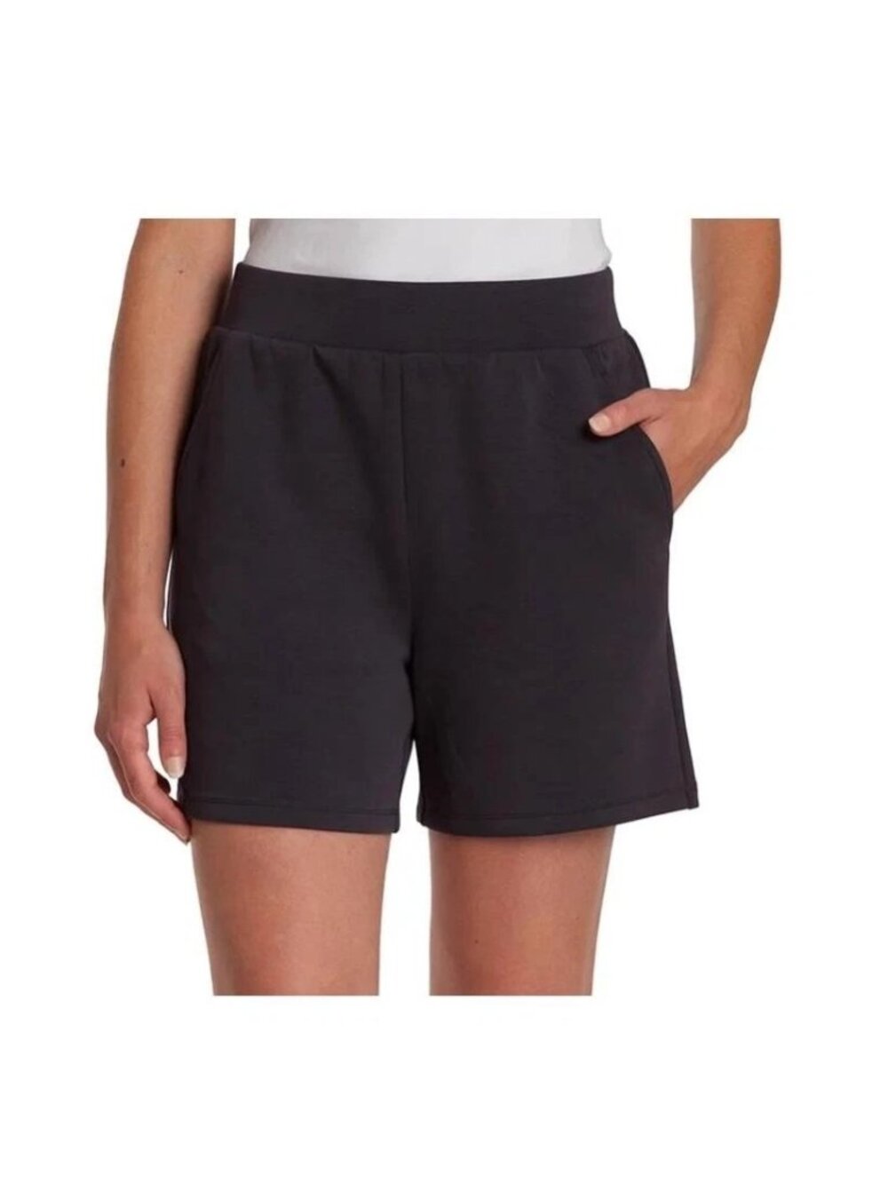 Lazypants Womens 5-Inch Inseam Charcoal Lounge Shorts M